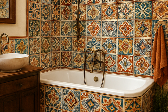 Patterned Cement Tiles for Artistic Flair illustration