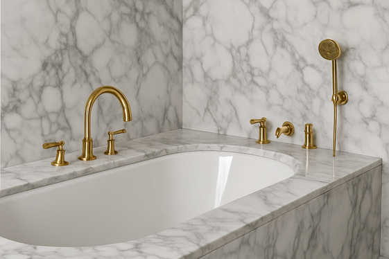 Marble Surrounds for Luxe Bathroom Style illustration