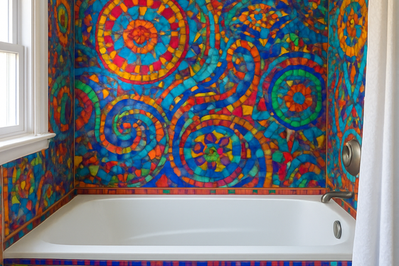 Colorful Mosaic Tiles for Vibrant Pops illustration