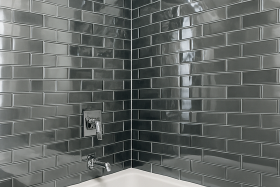 Glass Tile Surrounds for Sleek Shine illustration