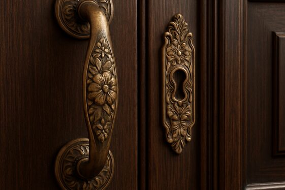 Use Antique Brass or Copper Hardware illustration