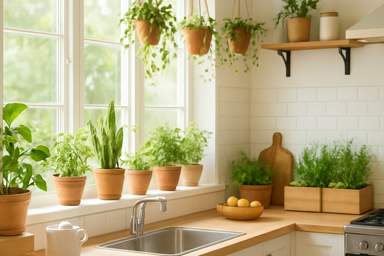 Adding Indoor Plants for Life and Warmth illustration