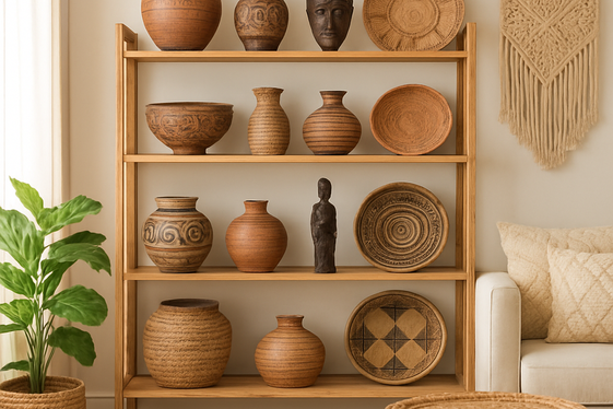 Incorporate Open Shelving for Curated Displays illustration