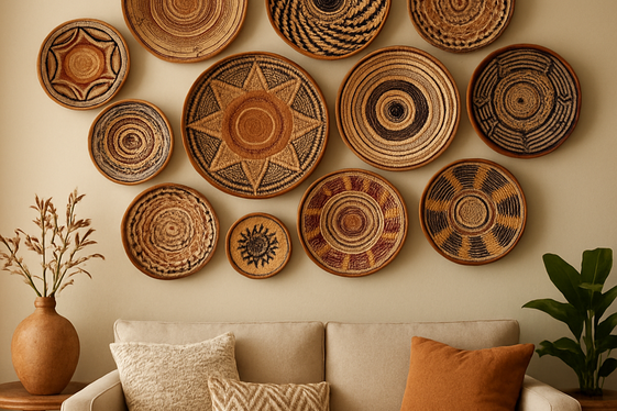 Incorporate Handmade African Baskets as Wall Art illustration