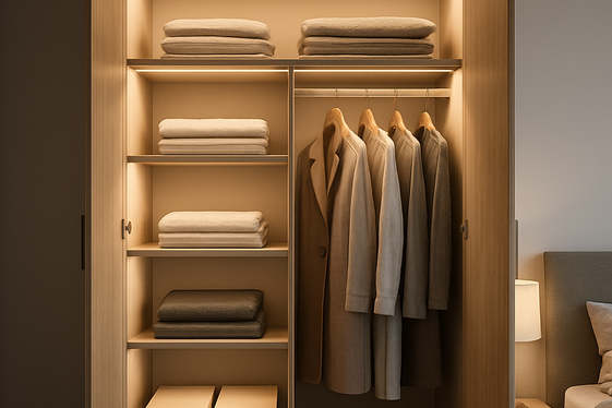 Cabinet Cupboards with Integrated Lighting illustration