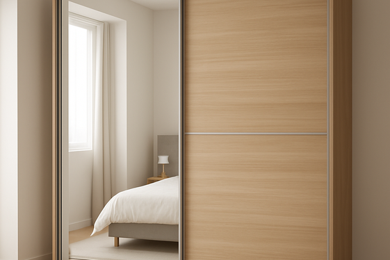 Sliding Door Cupboards to Save Space illustration