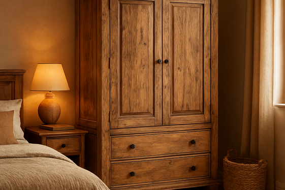 Rustic Wood Cupboards for Cozy Charm illustration