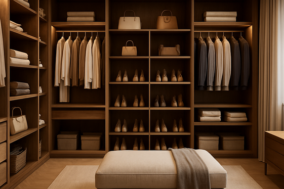 Walk-In Wardrobes for Luxury and Space illustration