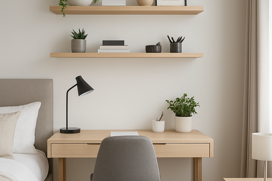 Maximize Vertical Space with Floating Shelves illustration