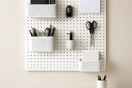 Use Pegboards to Organize Essentials illustration