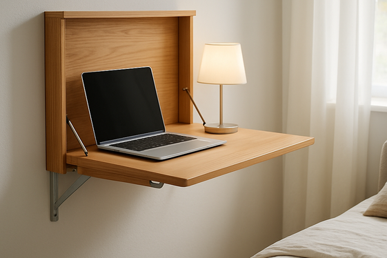 Use a Fold-Down Wall Desk illustration