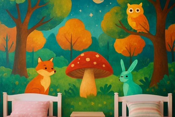 Use Fun Wall Murals to Unite the Room’s Look illustration