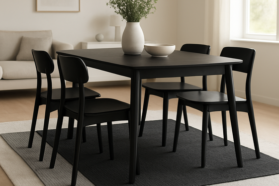 Layering Rugs in Black, White, and Gray Tones illustration