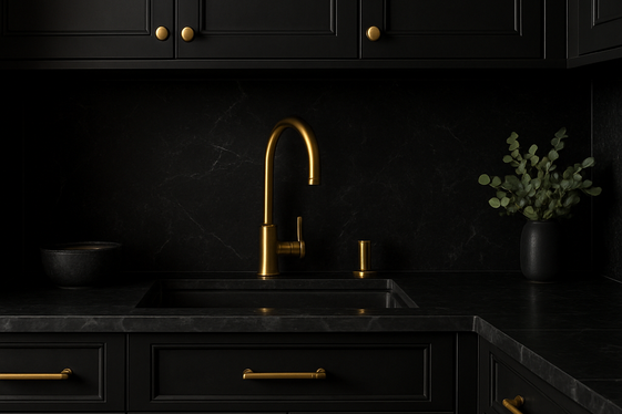 Black and Brass Combo for Glamour illustration