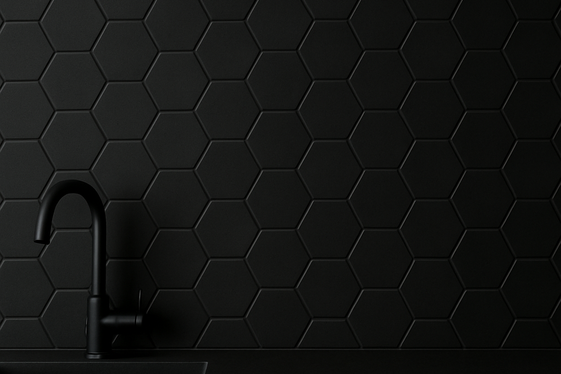 Subtle Black Backsplash Patterns illustration