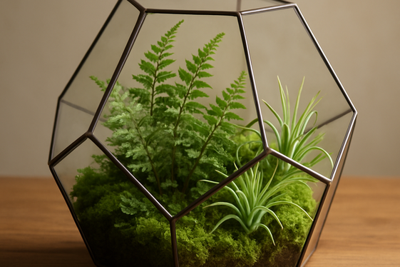 Terrariums in Glass Containers for Indoor Greens illustration