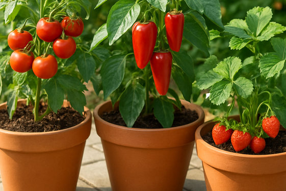 Edible Container Gardens for Nutritious Bites illustration