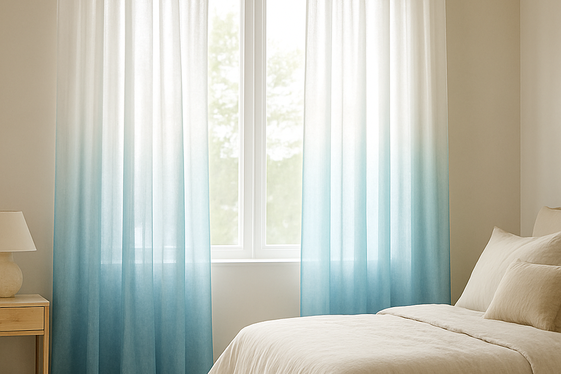 Paint Ombre Curtains for a Soft Color Pop illustration