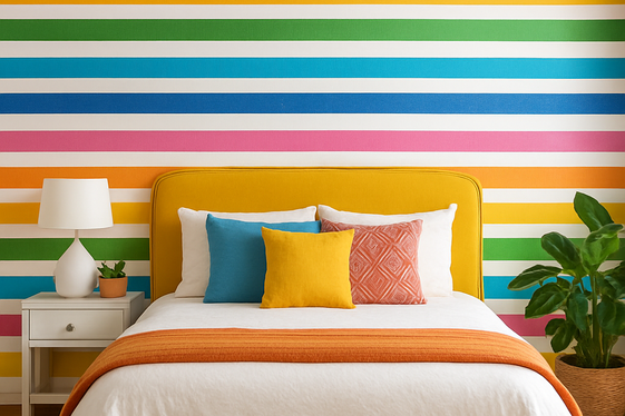 Create a Cozy Accent Wall with Washi Tape illustration