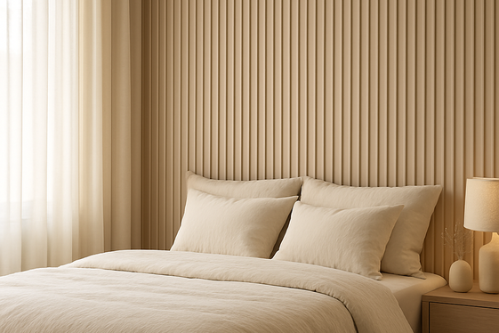 Fluted Panels in a Cozy Bedroom Retreat illustration