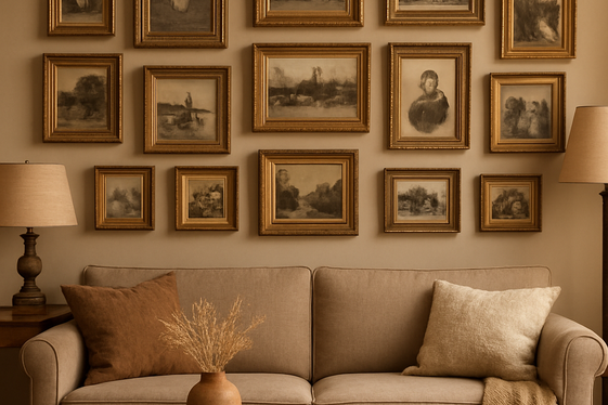 Opt for Vintage Frames and Nostalgic Prints illustration