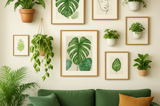 Combine Plants and Art for a Fresh Vibe illustration