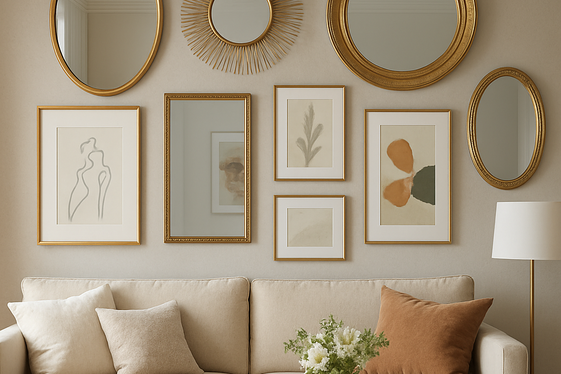 Mix Art with Mirrors for Light and Glam illustration