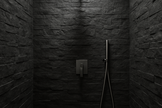 Dark Gray Stone Showers for Dramatic Vibes illustration