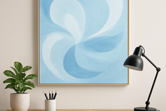 Light Blue Wall Art to Inspire Creativity Daily illustration