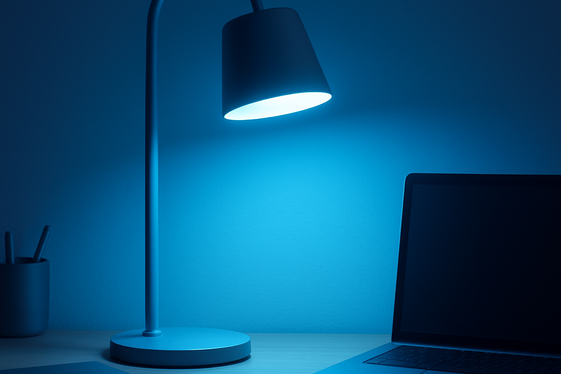 Using Light Blue Lighting for a Serene Atmosphere illustration