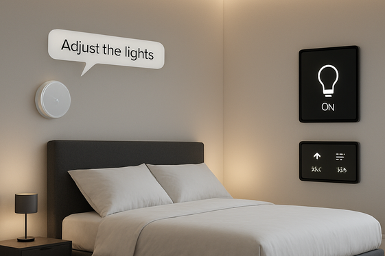 Smart Technology for Convenience and Ambiance illustration