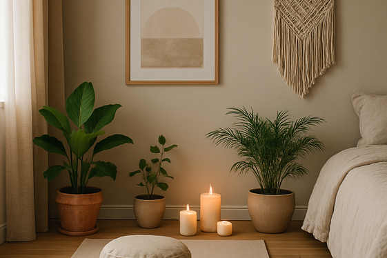 Create a Dedicated Meditation or Yoga Space illustration