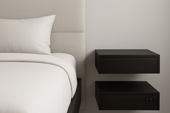 Floating Nightstands for Modern Sophistication illustration