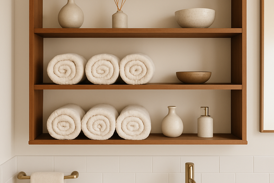 Open Shelving with Clean Lines illustration