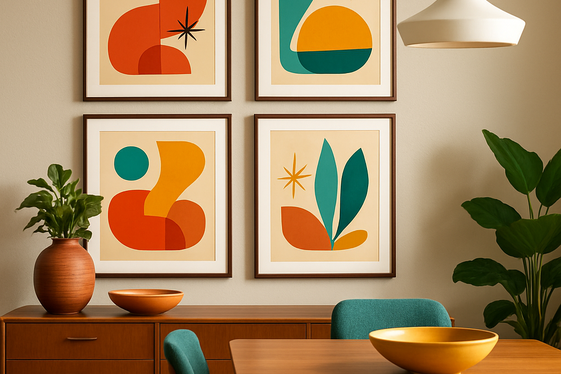 Retro-Inspired Wall Art to Brighten Walls illustration