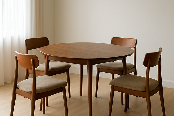 Minimalist Round Tables to Maximize Space illustration