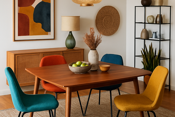 Mixed Materials for an Eclectic Mid-Century Look illustration