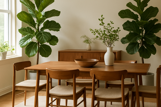 Plants and Greenery to Soften Modern Lines illustration