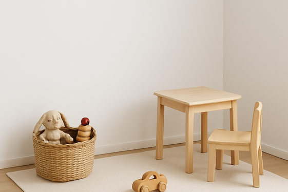 Functional Play Zones with Minimal Toys illustration