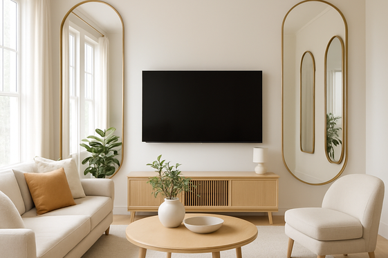 Large Mirrors to Expand the Space Visually illustration