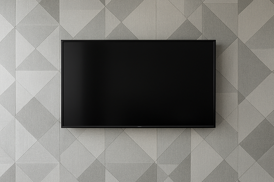 Custom Wallpaper Behind the TV illustration
