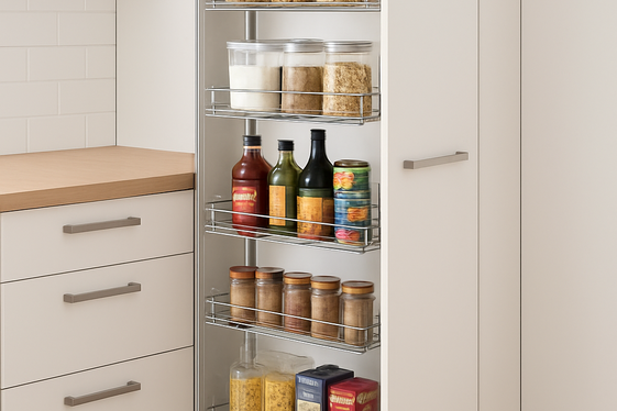 Include Pull-out Pantry Units for Pantry Perfection illustration