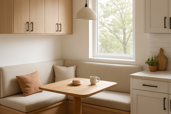 Create a Breakfast Nook within the Modular Setup illustration