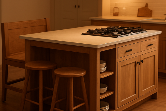 Use Multi-functional Islands as the Heart of Your Kitchen illustration