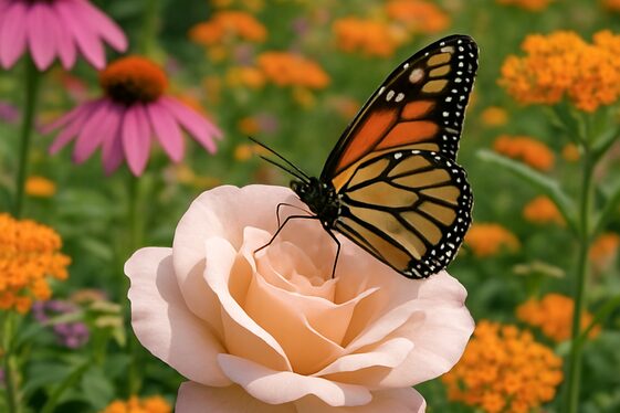 Creating a Butterfly-Friendly Rose Garden illustration