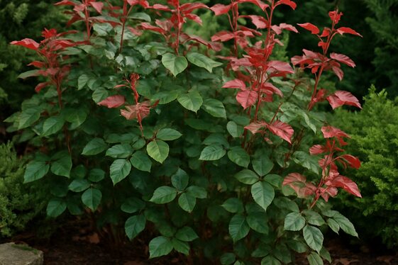 Planning Year-Round Interest with Rose Foliage illustration