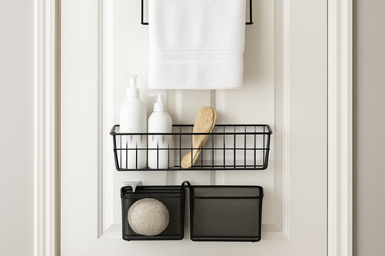 Utilize Over-the-Door Organizers illustration