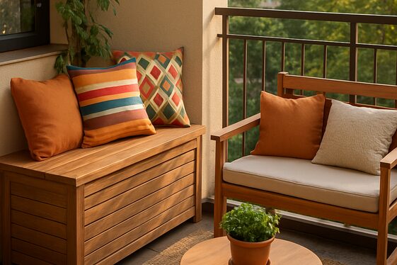 Create a Cozy Outdoor Seating Area with Multi-Functional Furniture illustration