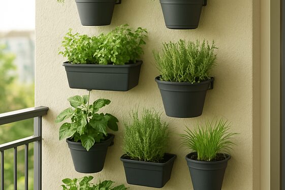Incorporate Vertical Gardens to Maximize Green Space illustration