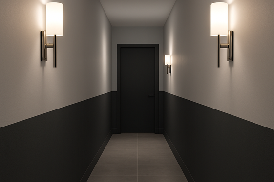 Dual-Tone Hallways to Make a Statement illustration